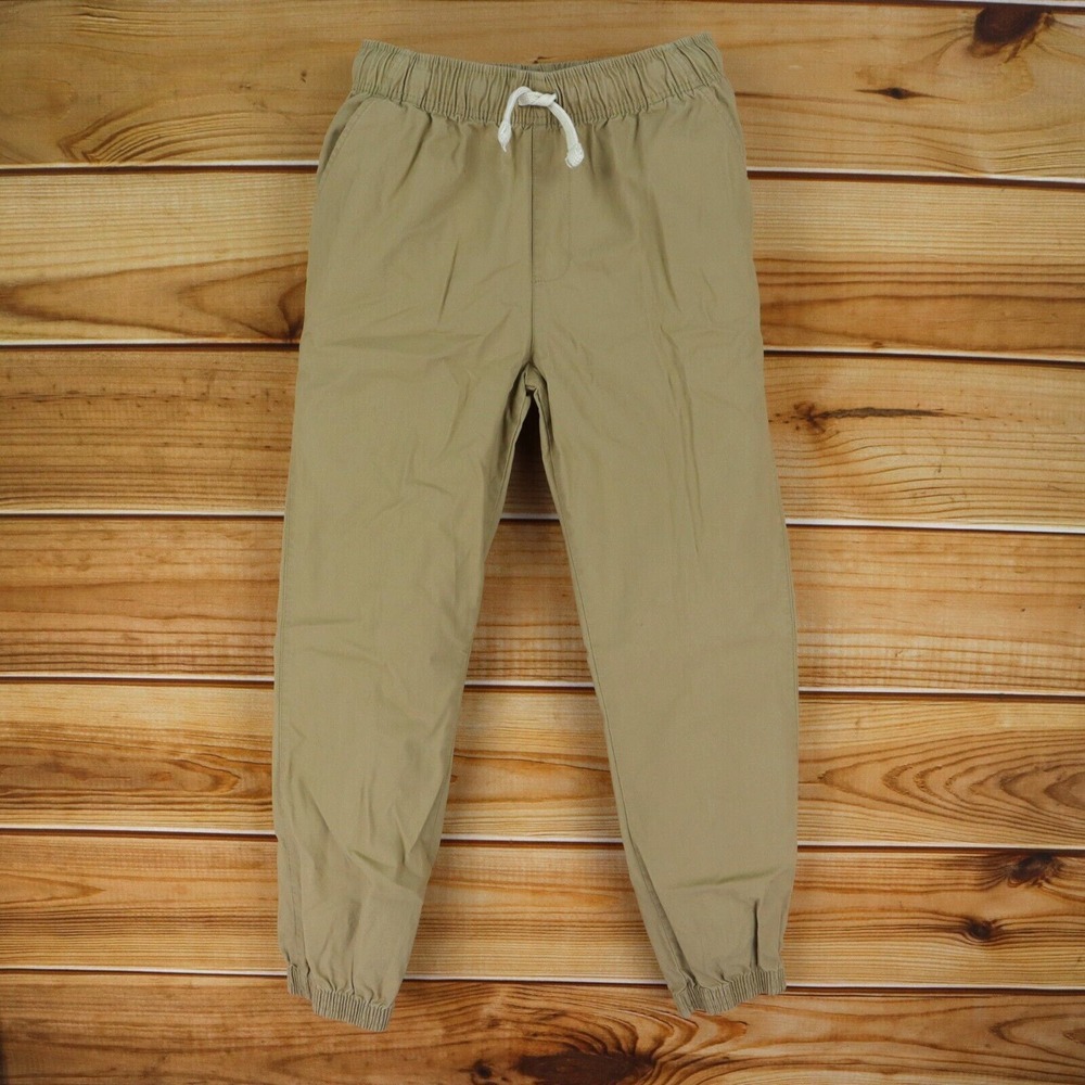 PLACE Jogger Pants Boys Size 14 Brown Cotton Blend Pockets‎ Drawstring